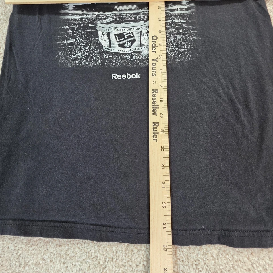 Los Angeles Kings Finals Stanley Cup Raise The Banner Reebok T Shirt NHL Medium - Image 4 of 4