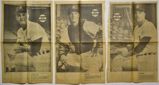 1968 Detroit News Super Poster Lot of 13 signed w/Mayo Smith and Denny McLain 8 