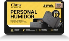 Cbros humidor 69% Two- Way Humidity Control Box Powered by Size 10, Black 