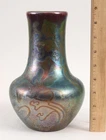Antique Signed JACQUES SICARD Sicardo-Ware Iridescent WELLER Art Pottery Vase