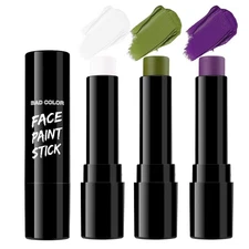 3PCS White Ogre Green Purple Face Body Paint Stick Makeup for Beetle-juice/ F...