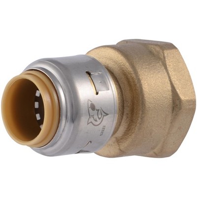 Sharkbite Max 12X34 Inch Brass Push To Connect Reducing Adapter Fitting