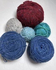 UNBRANDED  ROVING Wool  YARN  lot of 6. I Combine