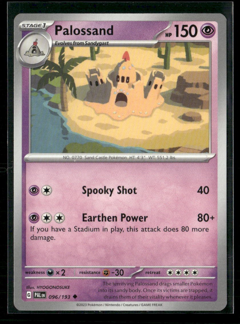 Palossand 096/193 Uncommon Paldea Evolved Pokemon Near Mint