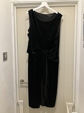 Ladies - Luxe By Dorothy Perkins - Black -  Velvet - Size 20 - Dress