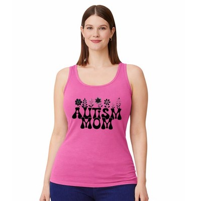 Autism Mom Damen Trägershirt Tank Top Autism Awareness Geschenk für sie