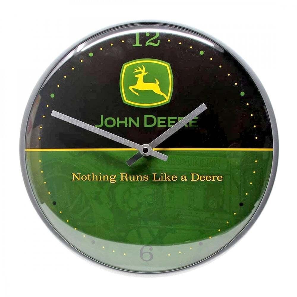 Nostalgic Art Wall Clock John Deere Logo