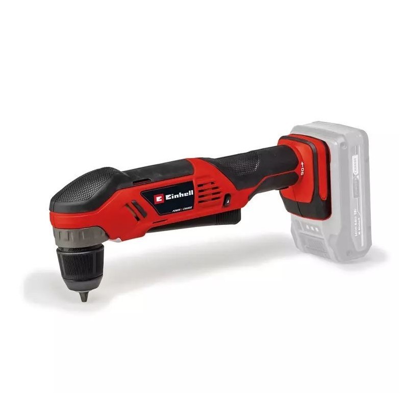 Trapano avvitatore angolare a batteria Einhell TE-AD 18Li coppia 45 Nm motore 18