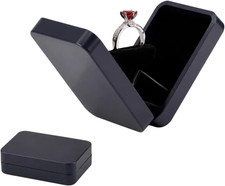 sunking Rotating Engagement Ring Box, Slim Thin Ring Box For Proposal, Elegan...
