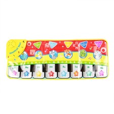 Children Musical Piano Mat Piano Keyboard Toy Early Education Blanket(Without