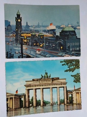 Berlin, Hamburg, Werbung, Kunstwerk, Retro Postkarten, Deutschland 70er Jahre