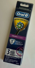 Oral B Cross Action Replacement Brush Heads 91857811 Black 3 Brush Heads Pack