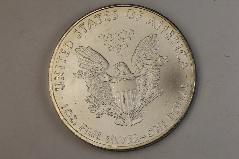 2009 年美国鹰银币 1 盎司 999 精细银币精美色调天然色调 — 第 2/3 张图片
