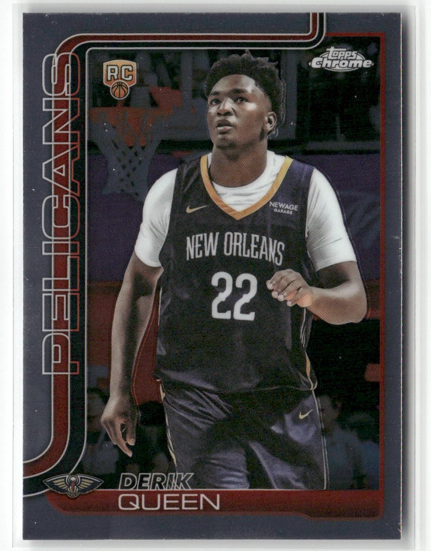 2025-26 topps chrome basketball- Derik Queen Chrome RC #263