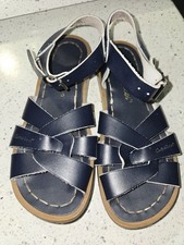 Salt Water Sandals Original Navy Blue Kids / Girls Size 12