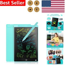 Kids Colorful Erasable Doodle Pad Eye-Protecting Blue Boys Girls
