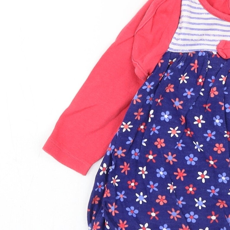 George Girls Floral Cotton Blend Blouse Size 6-9 Months image 9