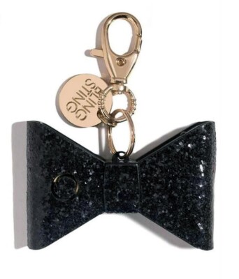 ?NWT BlingSting Ahh!-larm Black Glitter Bow 115 Decibel  display picture 2