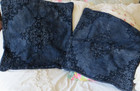 Pottery Barn Maddie Texured Medallion Set Of 2 Sailor Navy Indigo Pillow Covers