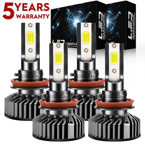 For Saturn Sky 2007-2010 4X H9/H11 LED Headlights Bulbs High Low Beam White F2QC