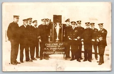 Postcard 1918 Challenge Cup HM Grant Fleet American Squadron Navy Military RPPC
