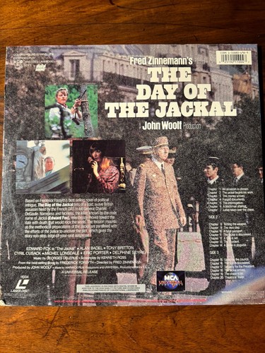 Der Tag des Schakals LASERDISC Fred Zinnemann Film Top Zustand - Bild 2 von 3