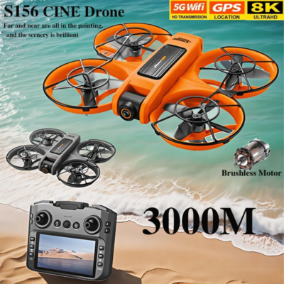 Drone Quadricoptère Avec Double Caméra 8K - Télécommande écran, évitement D'obstacles, 14 Min De Vol