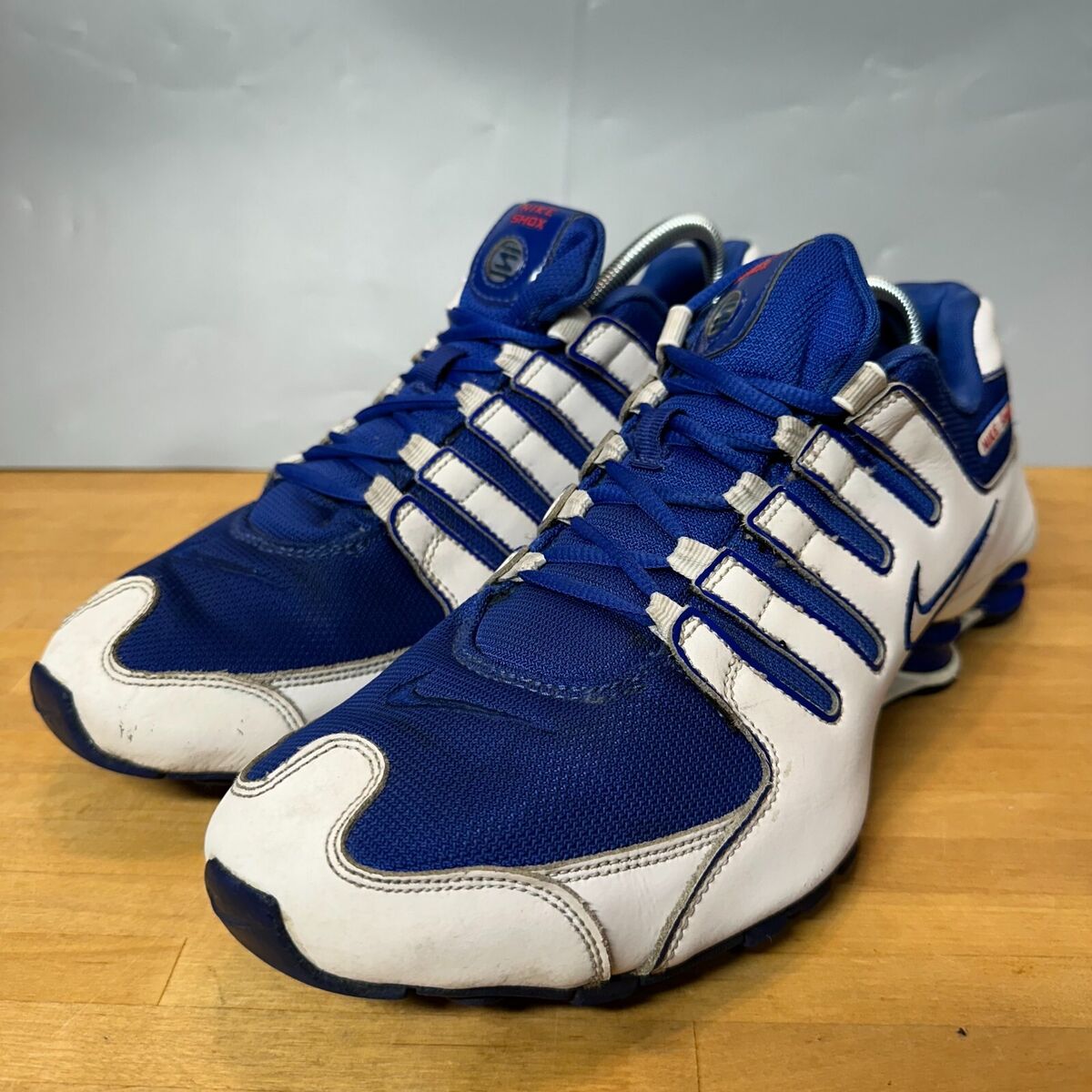 Nike Shox NZ Royal Blue White Mens Running Shoes 378341-404 Nike Shox NZ Royal Blue White Mens Running Shoes 378341-404