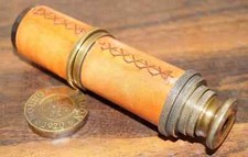 Brass and Leather Spyglass 16" Marine Antique Marine Telescope Maritime Nautical