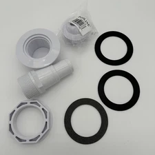 Replacement For Hayward SP1023 Inlet Return Set Fittings Locknut Gasket White