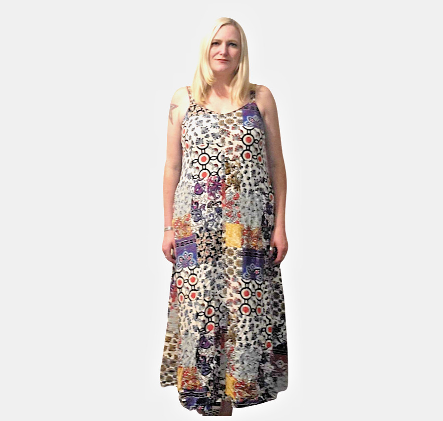 For The Republic Boho Patchwork Elephant Maxi Dre… - image 3