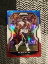 🔥2020 Panini Prizm Akiem Hicks Red White Blue Prizm #190 Bears 🔥