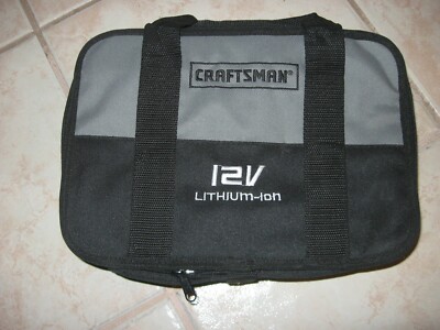 CRAFTSMAN NEXTEC 12V CASE BAG FITS IMPACT, DRILL ETC CHARGER, BATTERY CASE ONLY