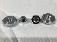 Harley Knucklehead Spring Fork Retainers & 2 Piece Acorn Nuts 39-57 #2634-36 CHR