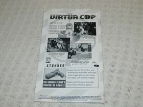 Sega Saturn Virtua Fighter 2 Instruction Manual ONLY