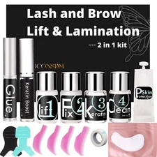 LCONSIAM Lash Lift Kit Eyelash Perm Kit With Detailed Instruction Eyelash Lif...