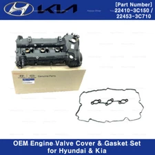 New OEM Engine Valve Cover & Gasket Set for Hyundai Santa Fe Kia Soreno 10-12