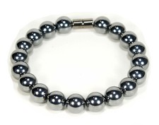 10mm Noble Elite Shungite Bracelet - EMF Protection Jewelry Easy On Magnet Clasp