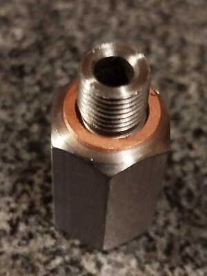 M10x1.0 Öldrucksensor 1/8'' NPT Adapter Turbo Zufuhrleitung Messgerät V2A Kupferd