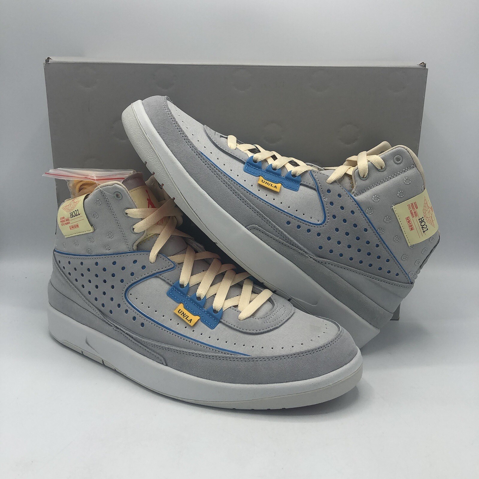 OFF WHITE X NIKE Nike Air Jordan 2 Retro SP x Union LA taglia 12 5 grigio nebbia DN3802 001 bianco sporco II