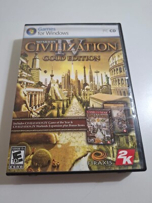 PC CD ~ SID MEIER'S ~ CIVILIZATION IV ~ GOLD EDITION ~  VIDEO GAME FOR WINDOWS