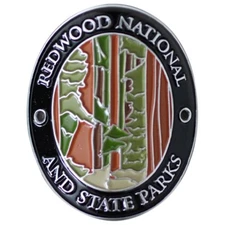 Redwood National Park Walking Stick Medallion California Hiking Collectors Badge