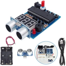 1 Set Ultrasonic Ranging Sensor Module Alarm Learn to Solder Electronics DIY Kit