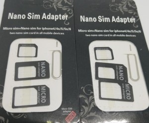 2 Nano To Micro Standard Sim Card Adapter Converter Set Samsung