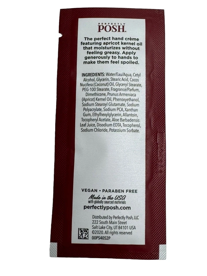 Perfectly Posh Merlot It's Me Hand Crème Fragrance Hand Cream sampler lot 13 - Image 3 of 4