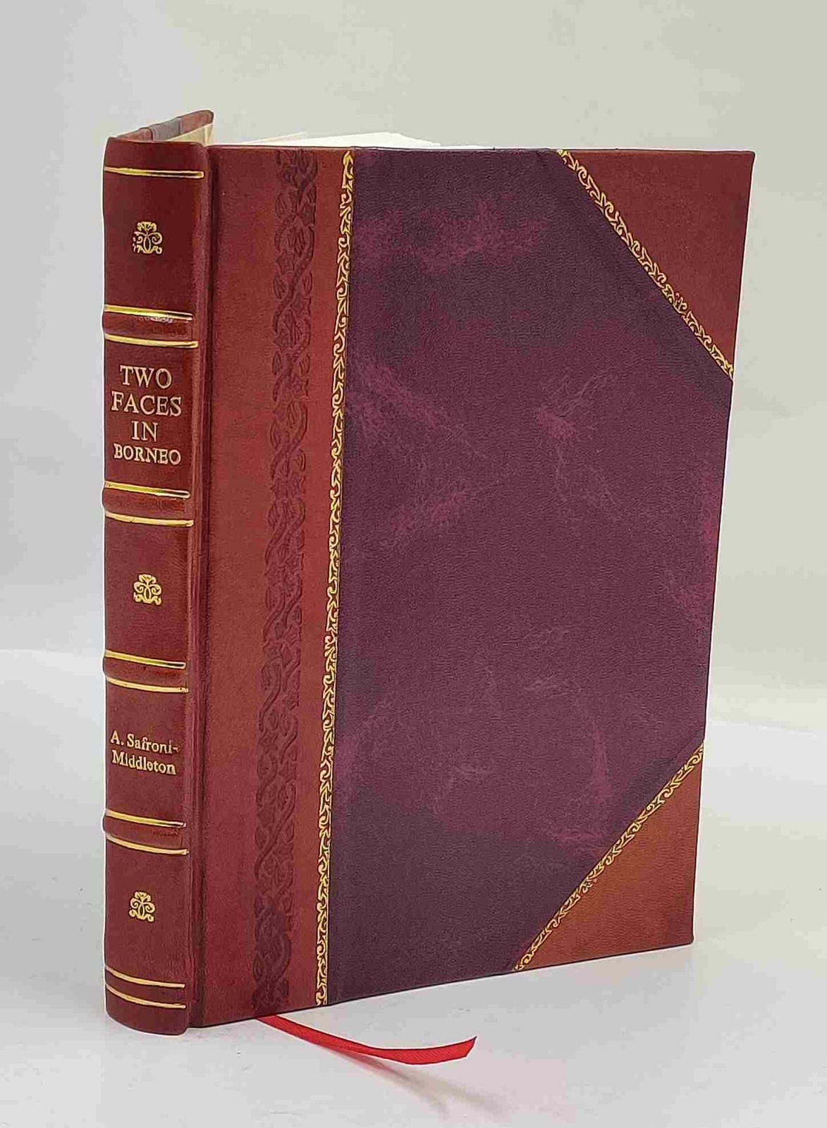 Two faces in Borneo; a drama of a dual personality. 1928 by Safr [Leather Bound]