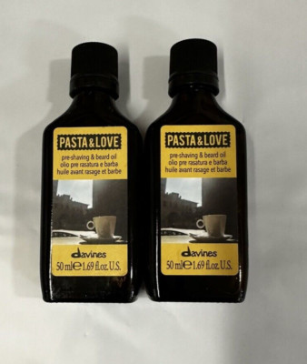 2 x Davines Pasta & Love Pre Shaving And Beard Oil 1.69oz Brand New