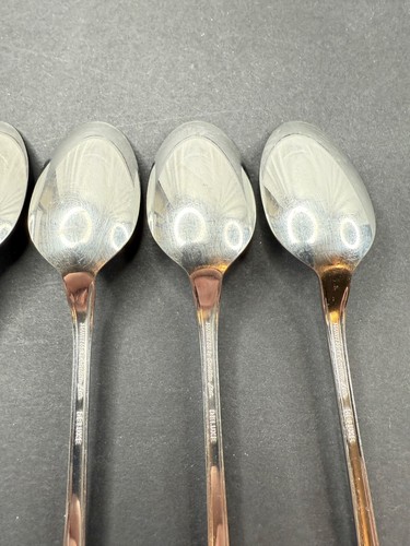 Oneida STRATHMORE Deluxe Set of 7 Iced Tea Spoons 7 5/8" Stainless Steel Scrolls - Picture 10 of 14