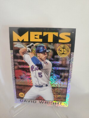 David Wright 2021 Topps Chrome Silver Pack #86-TC-82