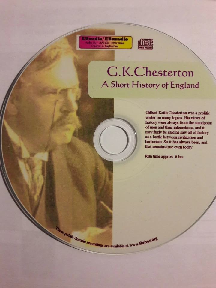 Chesterton A Short History of England Unabridged audiobook Mp3 CD